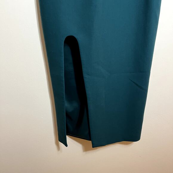 Cinq a Sept Emerald Green Midi Dress LAST CALL - Picture 2 of 6